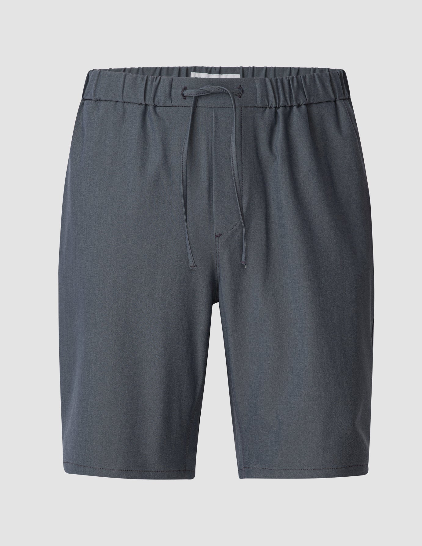 Tech Linen Elastic Shorts Navy